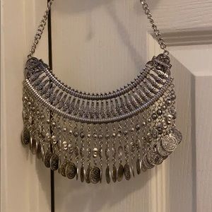 silver accent necklace